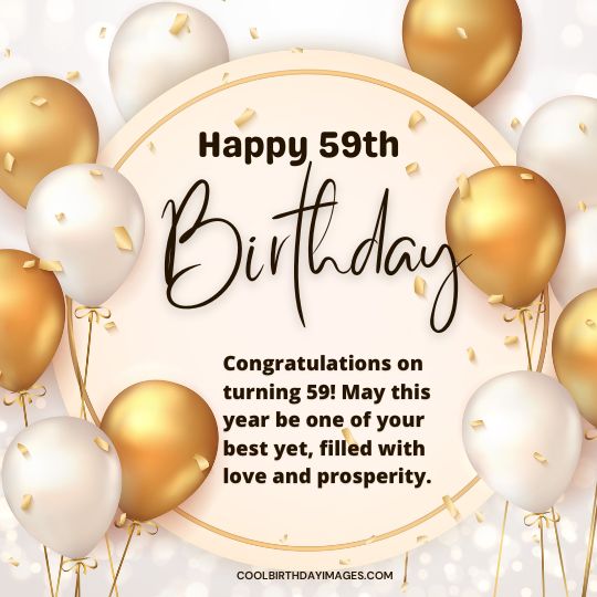 59th Birthday Wishes with Images - Cool birthday Images